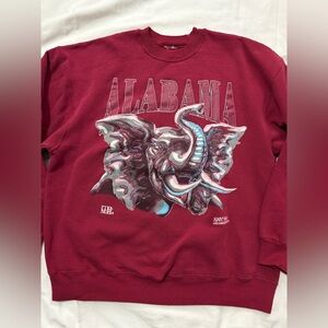 Vintage 90s Alabama Crimson retro red crewneck/sweatshirt Oversized Medium.